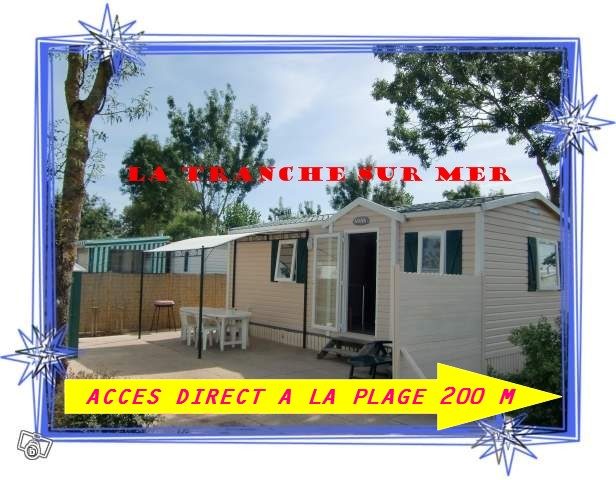 Mobil Home 100 m de la PLAGE ACCES DIRECT CONFORT