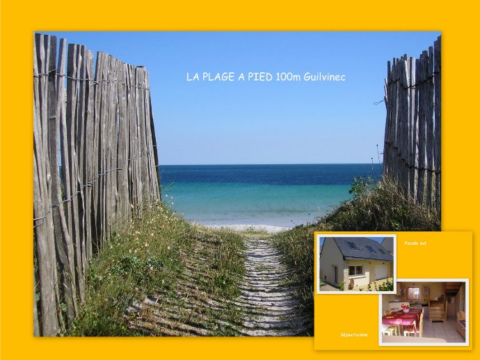 LA PLAGE A PIED 100m ~~ BRETAGNE