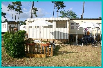 Grand mobilhome dans camping 4 étoiles